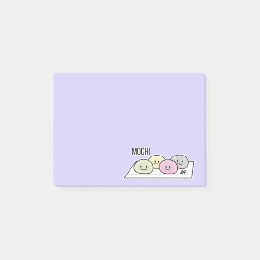 Cute Mochi ijsrostaart Japanse groene thee Post-it® Notes (Voorkant)