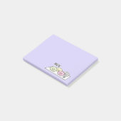 Cute Mochi ijsrostaart Japanse groene thee Post-it® Notes (Schuin)