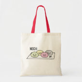 Cute Mochi ijsrostaart Japanse groene thee Tote Bag (Voorkant)