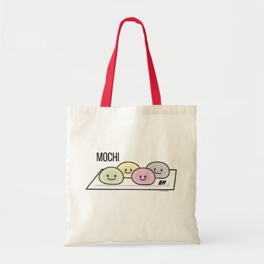 Cute Mochi ijsrostaart Japanse groene thee Tote Bag (Voorkant)
