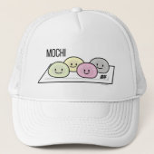 Cute Mochi ijsrostaart Japanse groene thee Trucker Pet (Voorkant)