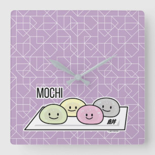 Cute Mochi ijsrostaart Japanse groene thee Vierkante Klok