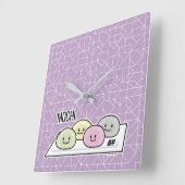 Cute Mochi ijsrostaart Japanse groene thee Vierkante Klok (Hoek)
