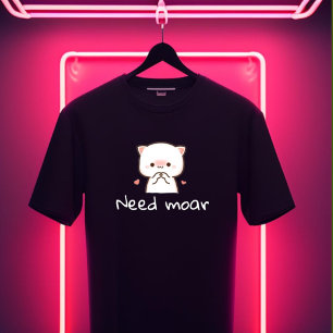 Cute Mochi Kat T-shirt – 'Meer Nodig'