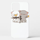 Cute Mochi Peach Cat Case-Mate iPhone Case (Achterkant)