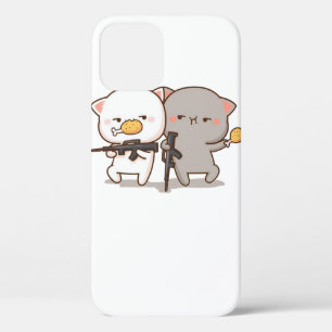 Cute Mochi Peach Cat Case-Mate iPhone Case