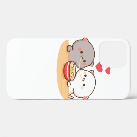 Cute Mochi Peach Cat Case-Mate iPhone Case (Achterkant (horizontaal))