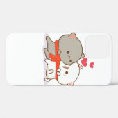 Cute Mochi Peach Cat Case-Mate iPhone Case (Achterkant (horizontaal))