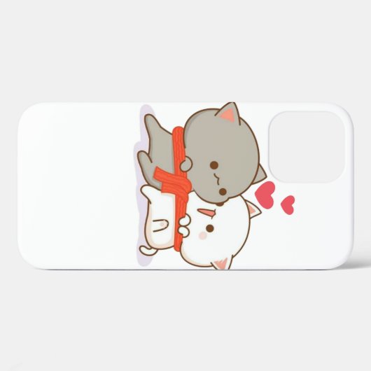Cute Mochi Peach Cat Case-Mate iPhone Case (Achterkant (horizontaal))