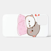 Cute Mochi Peach Cat Case-Mate iPhone Case (Achterkant (horizontaal))