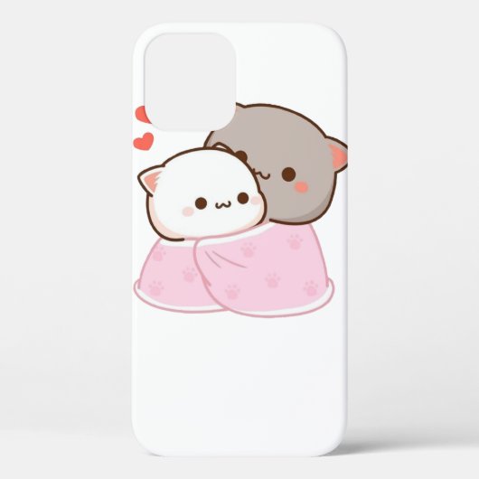 Cute Mochi Peach Cat Case-Mate iPhone Case (Achterkant)
