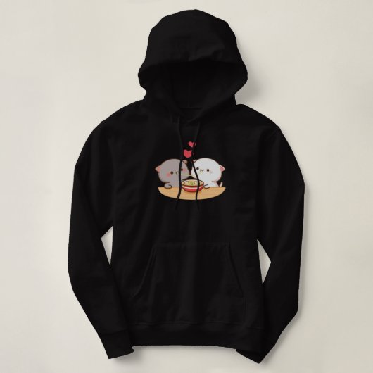 Cute Mochi Peach Cat Hoodie (Design voorkant)