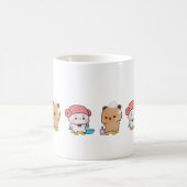 Cute Mochi Peach Cat Koffiemok (Center)