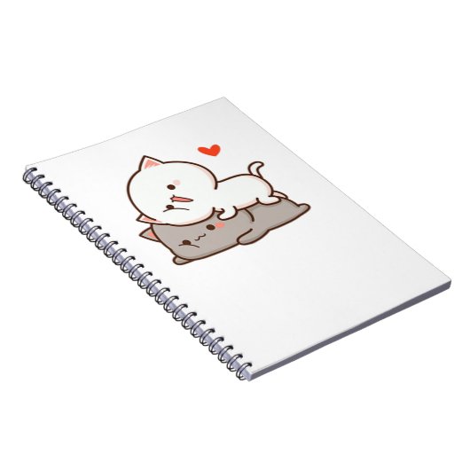 Cute Mochi Peach Cat Notitieboek (Rechterzijde)