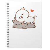 Cute Mochi Peach Cat Notitieboek (Voorkant)