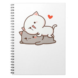 Cute Mochi Peach Cat Notitieboek