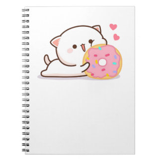 Cute Mochi Peach Cat Notitieboek