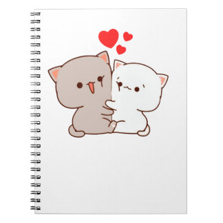 Cute Mochi Peach Cat Notitieboek
