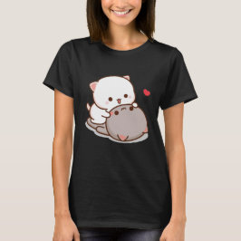 Cute Mochi Peach Cat T-shirt
