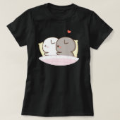 Cute Mochi Peach Cat T-shirt (Design voorkant)