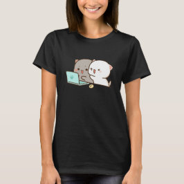 Cute Mochi Peach Cat T-shirt