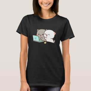 Cute Mochi Peach Cat T-shirt