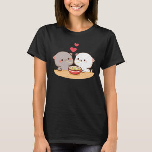 Cute Mochi Peach Cat T-shirt