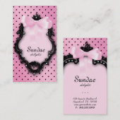 Cute Mode Bow Visitekaartje Polka Dot (Voorkant / Achterkant)