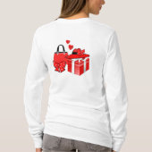 Cute Mode Emoji in Red met winkelen T-shirt (Achterkant)