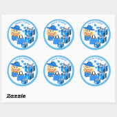  Cute Mode Emoji met winkelen Ronde Sticker (Vel)