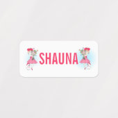 Cute Mode Girl met Pug Labels (Design 2)