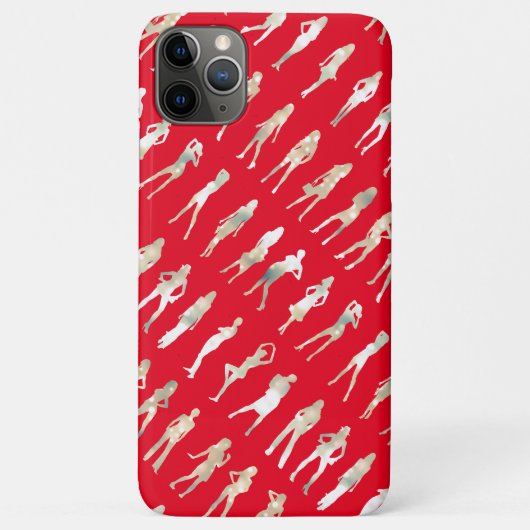 Cute mode silhouet meisjes patronen Case-Mate iPhone case (Achterkant)