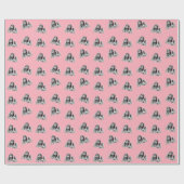 Cute Modern  Angels roze Cadeaupapier (Vlak)
