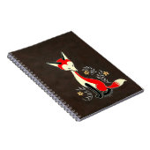 Cute Modern Artsy Fox Painting Notitieboek (Rechterzijde)