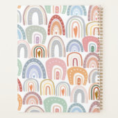Cute Modern Assorted Pastel Rainbow Planner (Achterkant)