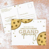 Cute Modern Bakery Grand Opening Whimsical Cookie Briefkaart