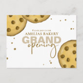 Cute Modern Bakery Grand Opening Whimsical Cookie Briefkaart (Voorkant)