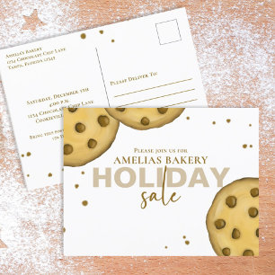 Cute Modern Bakery Sale Whimsical Cookie Briefkaar Briefkaart
