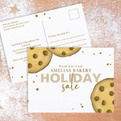Cute Modern Bakery Sale Whimsical Cookie Briefkaar Briefkaart