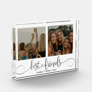 Cute Modern Best Friends Forever Foto Gift