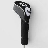 Cute Modern Black and white Penguin illustratie Golfheadcover (Schuin)