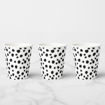 Cute Modern Black en White Dalmatian Spot Pattern