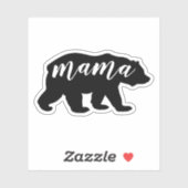Cute Modern Black & White Mama Beer Sticker (Vel)