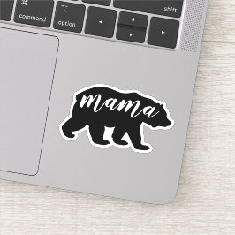 Cute Modern Black & White Mama Beer Sticker