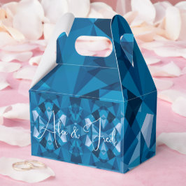 Cute Modern Blauw Trouwfeest  Bedankdoosjes