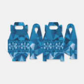 Cute Modern Blauw Trouwfeest  Bedankdoosjes (Uitgevouwen)