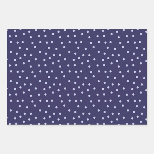Cute Modern Blue Stippen Pattern Inpakpapier Vel (Voorkant 3)