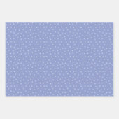Cute Modern Blue Stippen Pattern Inpakpapier Vel (Voorkant)