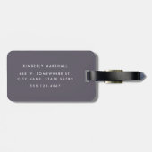 Cute Modern Boho Cactus Pattern Bagagelabel (Achterkant horizontaal)