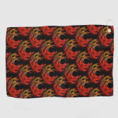 Cute Modern Boho Elegant Abstract Art Patroon #503 Golfhanddoek (Horizontaal)